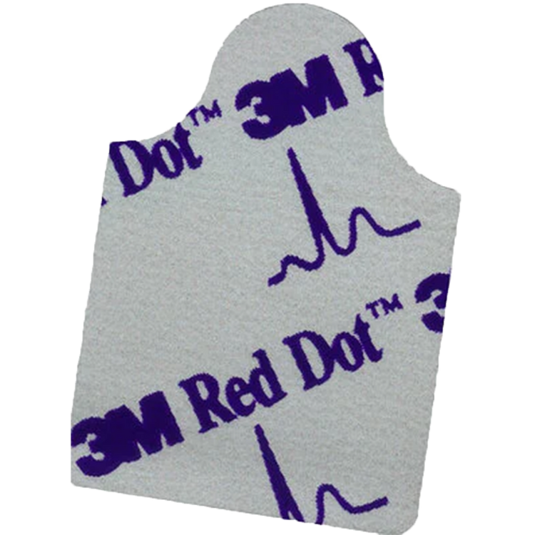 3M Red Dot Resting Tab Style ECG Electrode 2x3cm (2360)