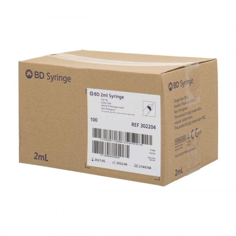 BD Syringe 2ml Luer Slip