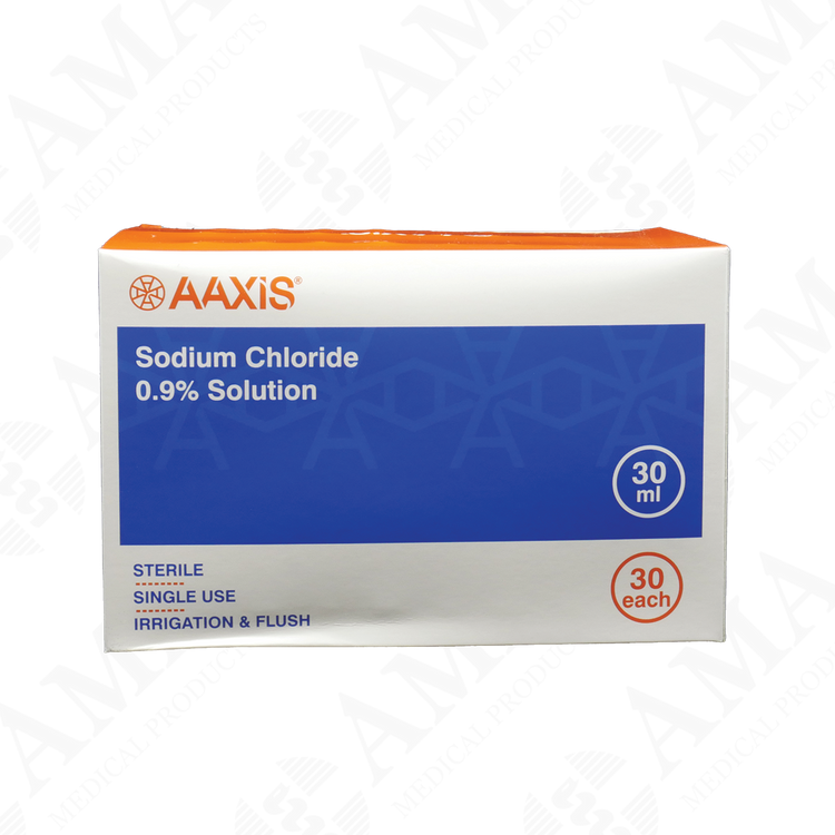 Aaxis Sodium Chloride Irrigation Solution 0.9% 30ml Ampoules
