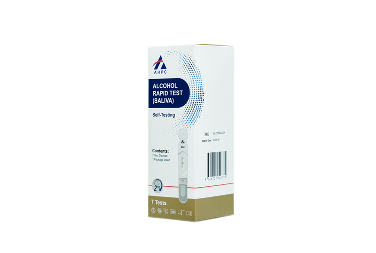 AHPC Alcohol (ALC 0.02%) Rapid Test Device (oral Fluid) Box/7 Tests