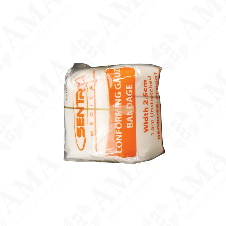 Sentry Conforming Gauze Bandage White Non Sterile (Various Size)