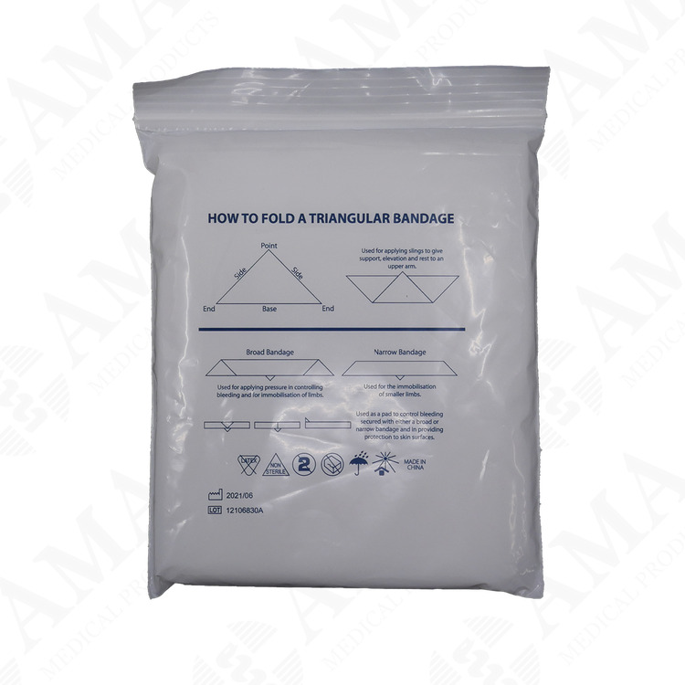 Triangular Bandage Non-Woven White Non-Sterile