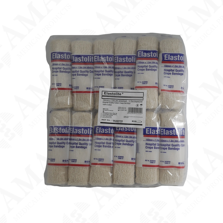 Elastolite Medium Weight Crepe Bandage White (Various Sizes)