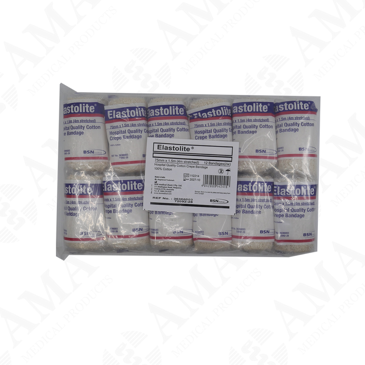 Elastolite Medium Weight Crepe Bandage White (Various Sizes)