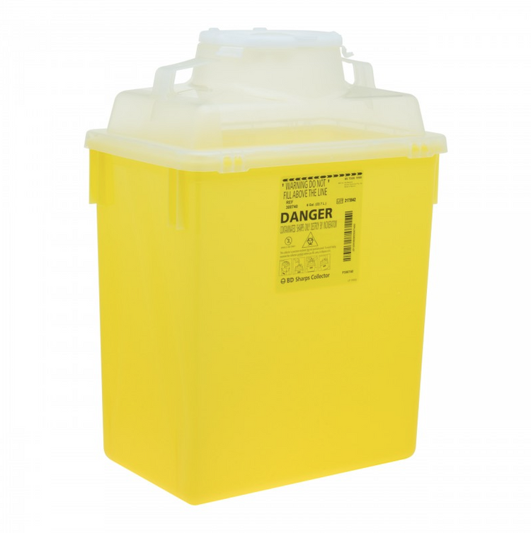 BD Sharps Collector 22.7 L Nestable Fluted Top