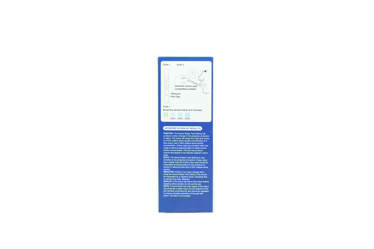 Cellife Alcohol (ALC 0.02%) Rapid Test Device(oral Fluid) Box/7 Tests
