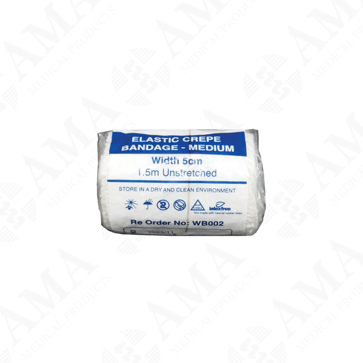 Medicrepe Elastic Crepe Bandage Medium White Non-Sterile (Various Sizes)