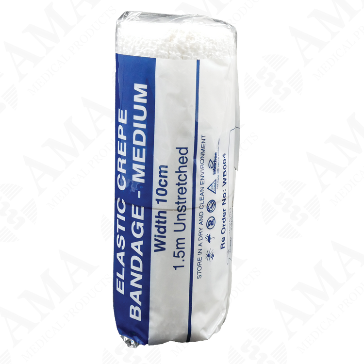 Medicrepe Elastic Crepe Bandage Medium White Non-Sterile (Various Sizes)