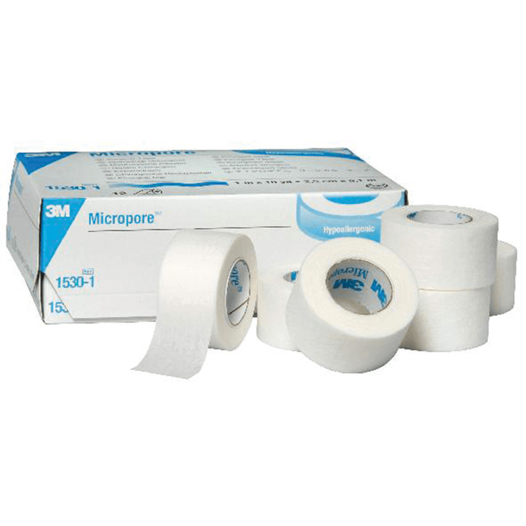 3M Micropore Paper Surgical Tape - White