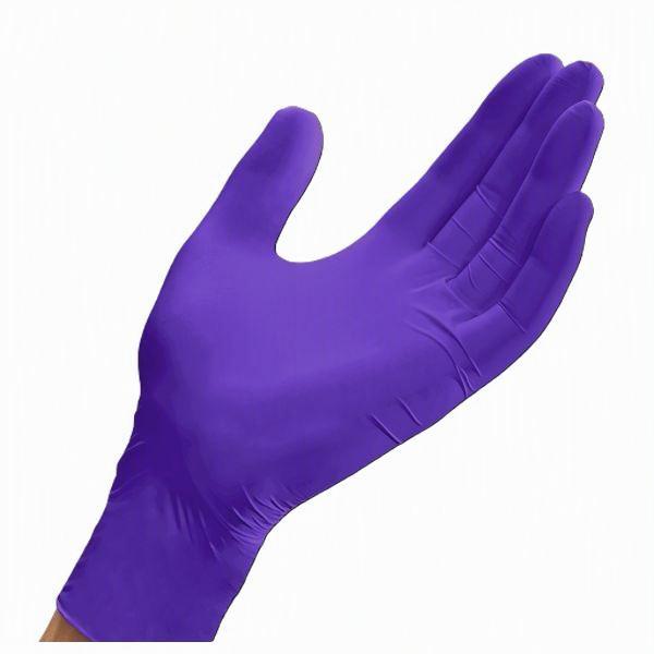 GloveOn Cyton Purple Nitrile Exam Gloves – Long Cuff