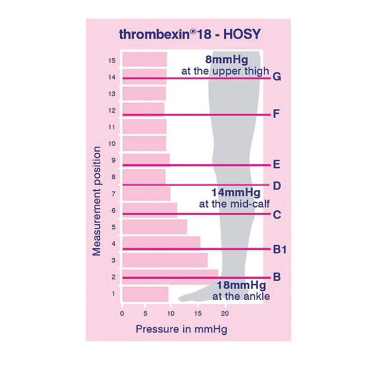 AAXIS Thrombexin Anti-Embolism Stocking 18 Knee Length