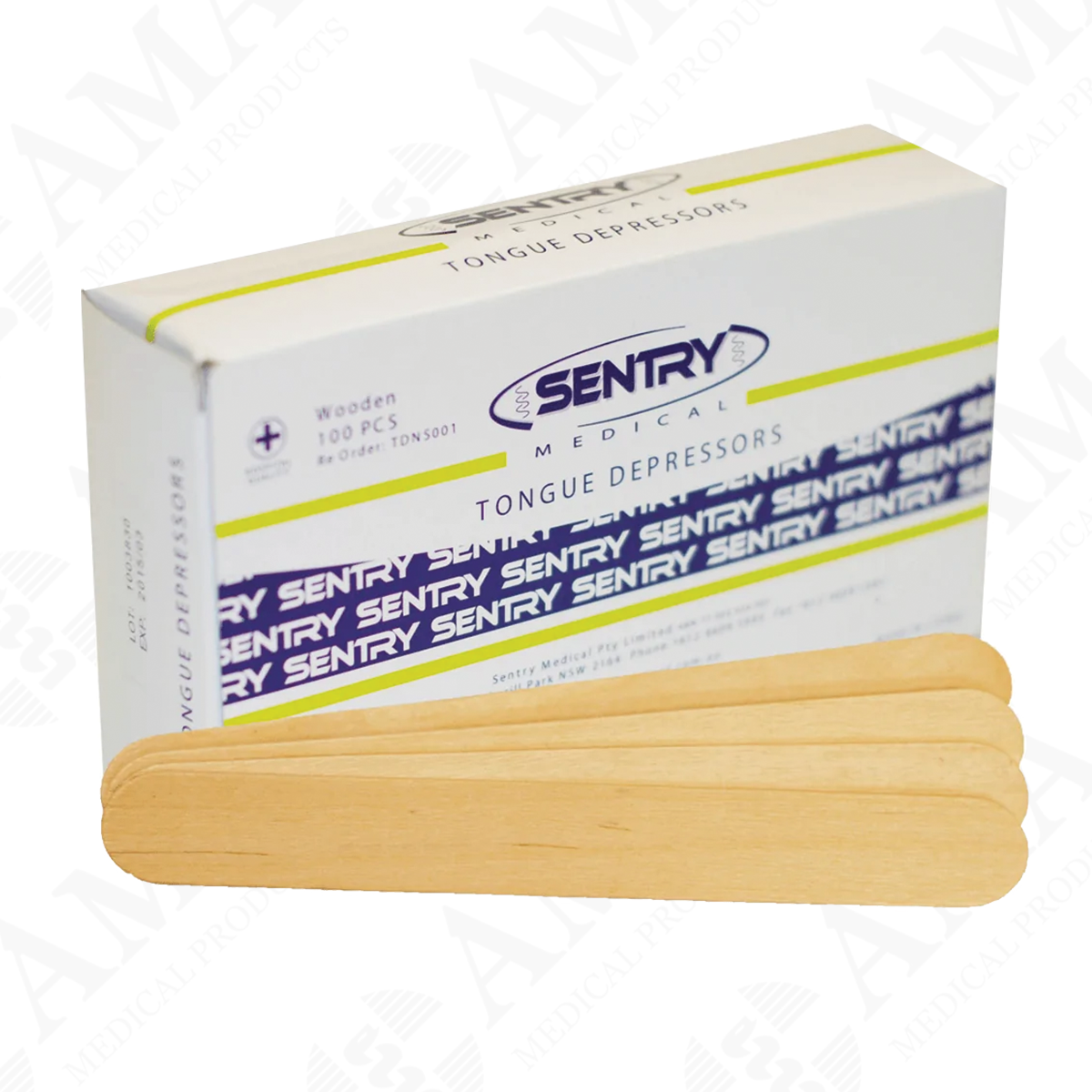 Sentry Wooden Tongue Depressor 150x18mm