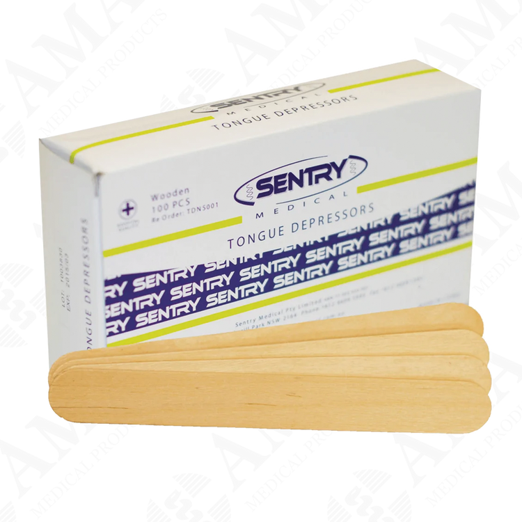 Sentry Wooden Tongue Depressor 150x18mm