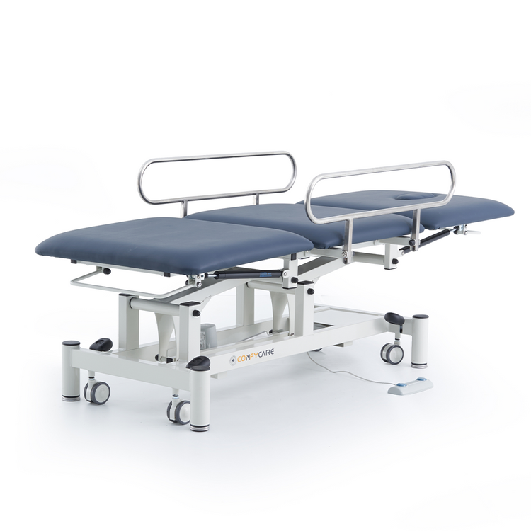 Pacific Medical 3 Section Medical Treatment Couch with Side Rails