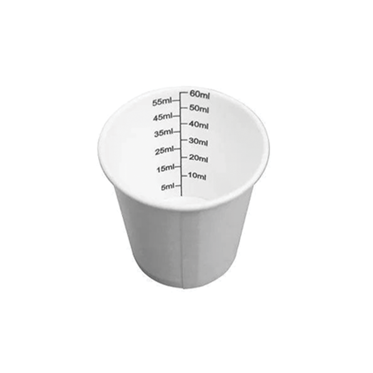 Haines Paper Medicine Measure Cup 60ML with 5ML Graduation