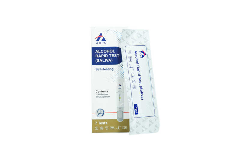 AHPC Alcohol (ALC 0.02%) Rapid Test Device (oral Fluid) Box/7 Tests