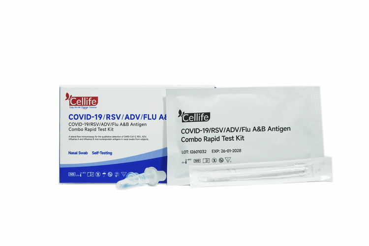 Cellife 5-in-1 Rapid Antigen Test (Covid-19, RSV, Influenza A&B and ADV) 1 Single Test