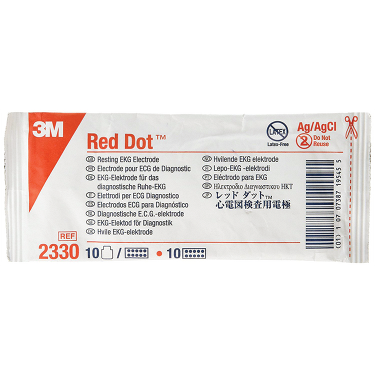 3M Red Dot 2330 ECG Tab Electrodes