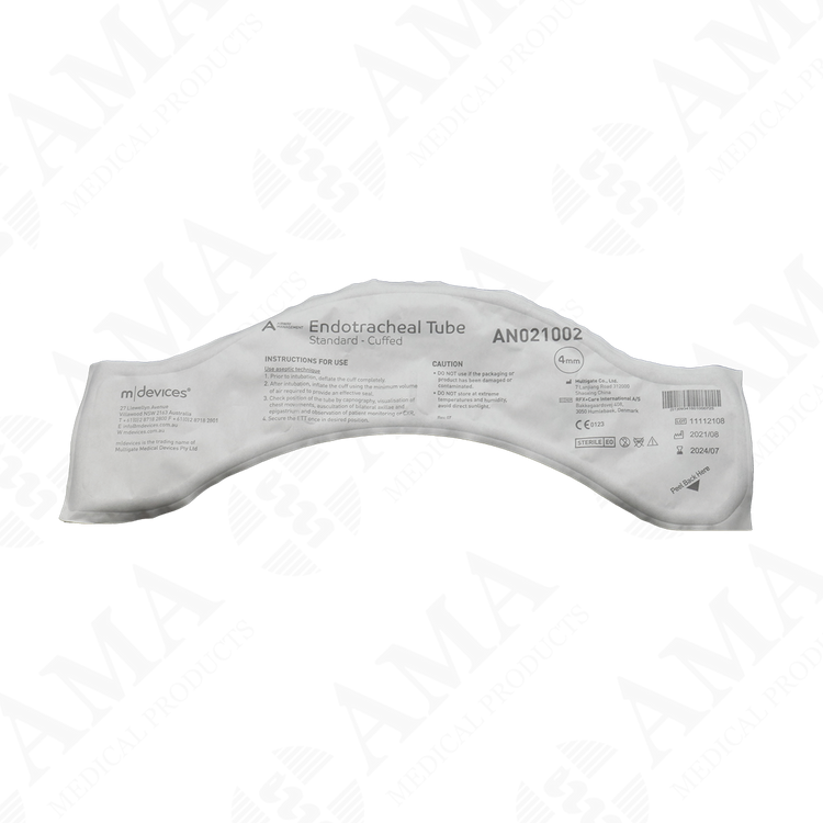 M Devices Endotracheal Tube Standard Cuffed Murphy Eye Sterile
