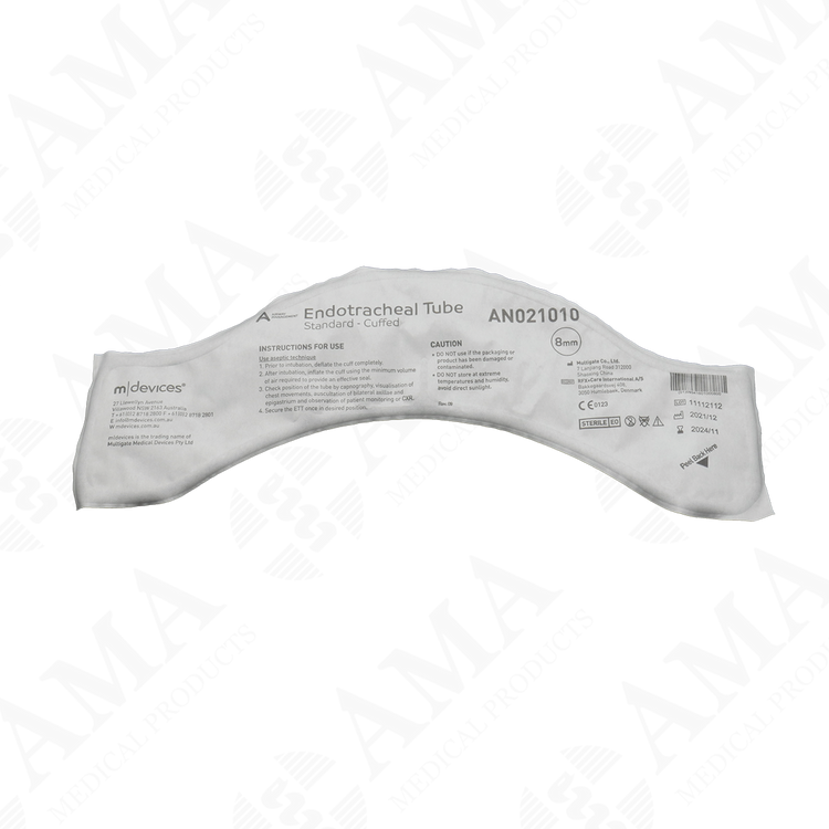 M Devices Endotracheal Tube Standard Cuffed Murphy Eye Sterile