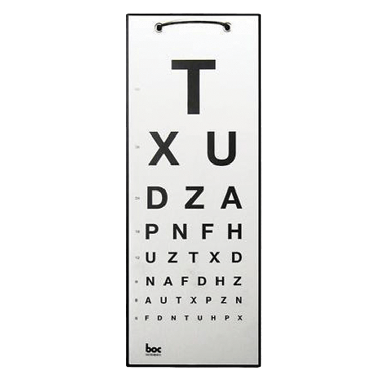 BOC Instruments 3m TXU Eye Chart ST1623