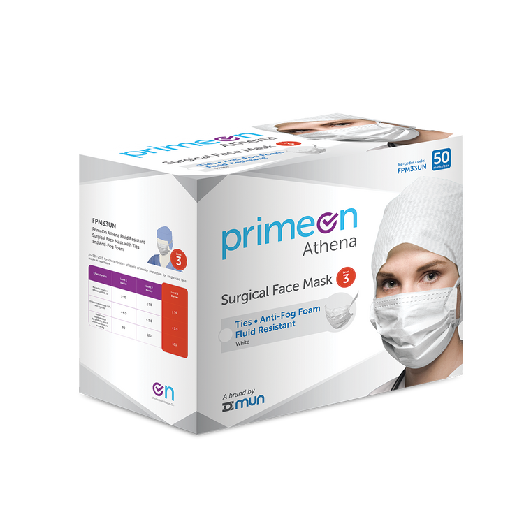 Surgical Mask Level 3 with Ties - Carton of 6 Boxes of 50