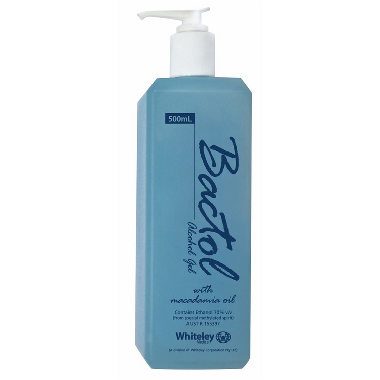 Whiteley Bactol Blue Antibacterial Hand Rub 70% Ethanol with Pump Bottle