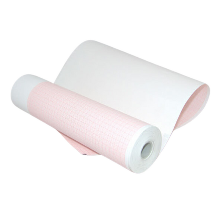 Hillrom Welch Allyn Mortara ECG Thermal Paper Roll - Header Full Size 210mm x 21.3m Long