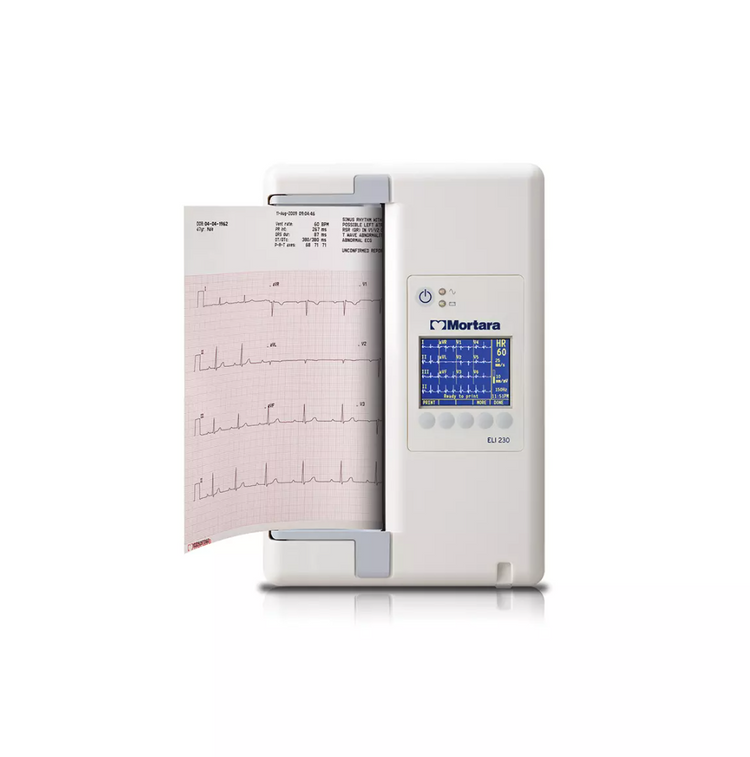 Hillrom Welch Allyn ELI 230 Resting Electrocardiograph with AM-12 WiredModule