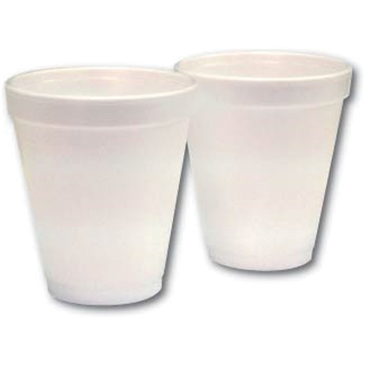 Universal Foam Cup 237ml Plain White