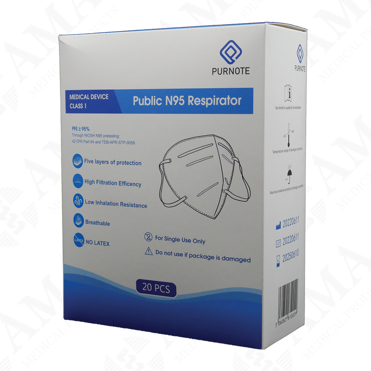 Purnote N95 Respirator Face Mask