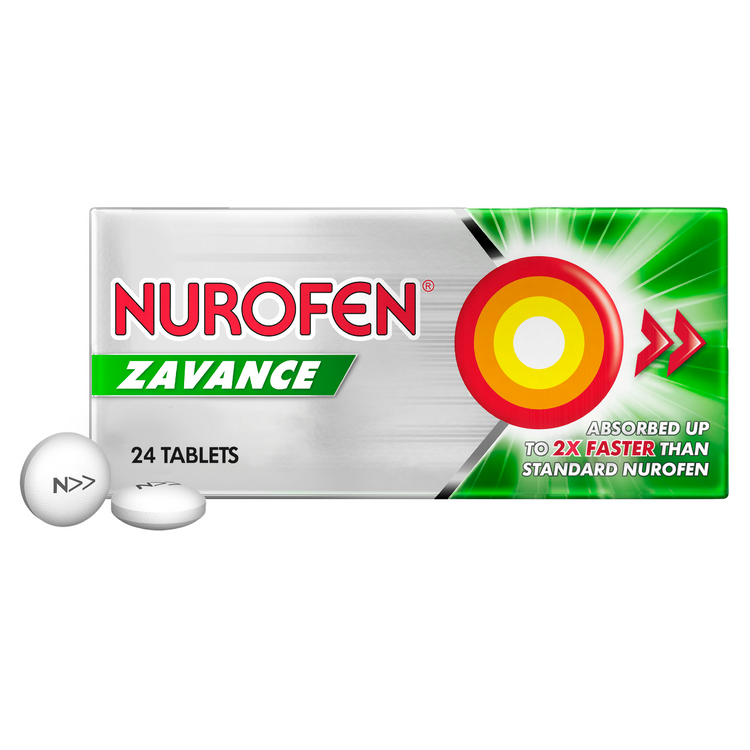 Nurofen Zavance Tablets 24s 256mg Ibuprofen Pain Relief