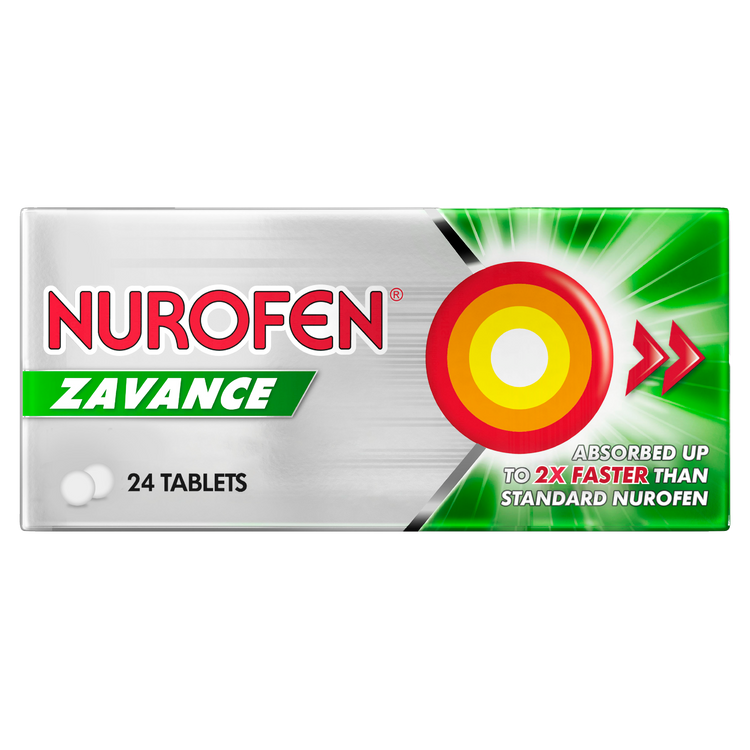 Nurofen Zavance Tablets 24s 256mg Ibuprofen Pain Relief