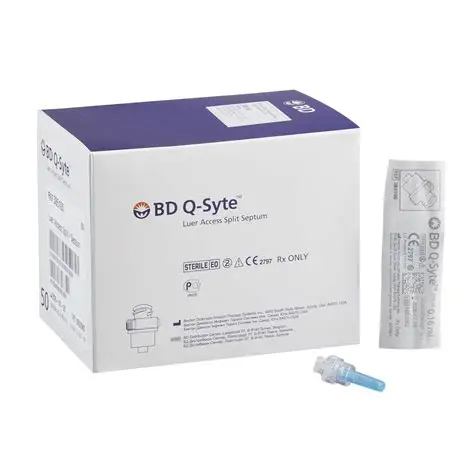 BD Q-Syte Luer Access Split Septum IV Connector