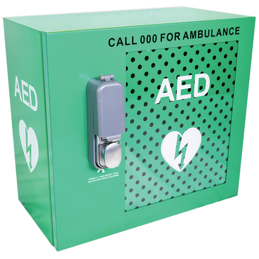 CARDIACT Alarmed Outdoor AED Cabinet with Lock