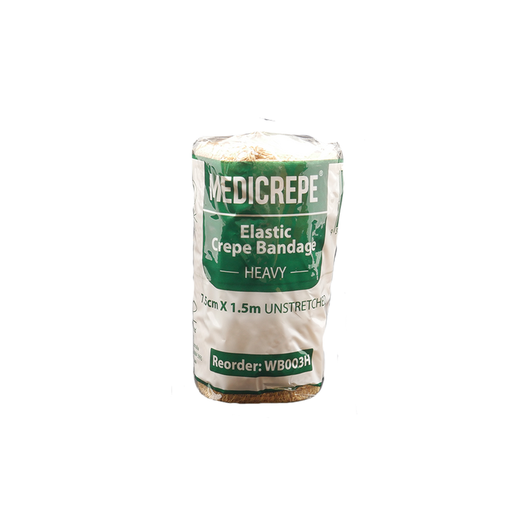 Medicrepe Elastic Crepe Bandage Heavy Tan Non-Sterile (Various Sizes)