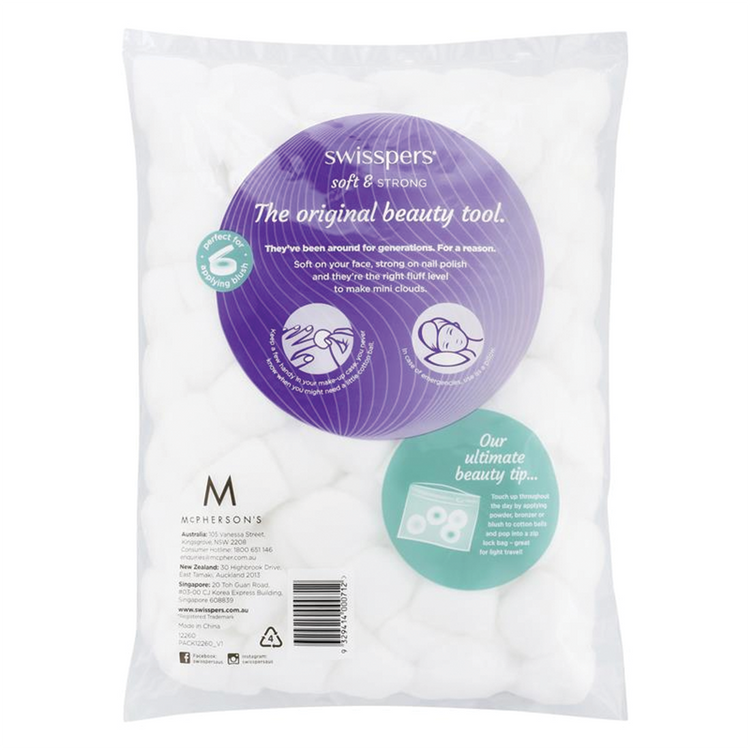 Swisspers Cotton Wool Balls 160 White