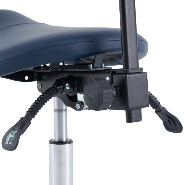 Pacific Medical Saddle Stool with Backrest