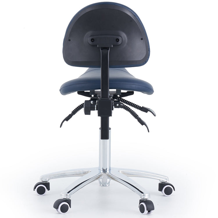 Pacific Medical Saddle Stool with Backrest