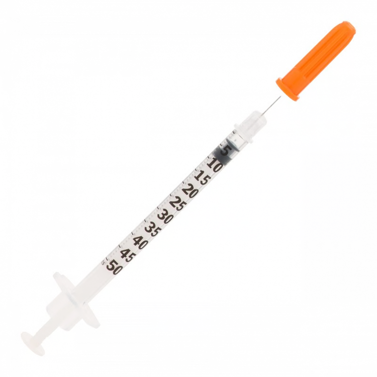 BD Ultra-Fine II Insulin Syringe 0.5ml with 30G x 8mm Needle
