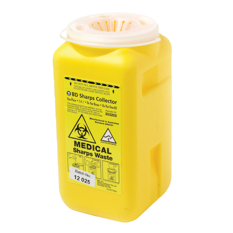 BD Sharps Collector 1.4L One-Piece