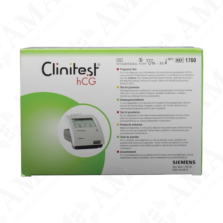 Siemens Clinitest hCG Assay Test Kit