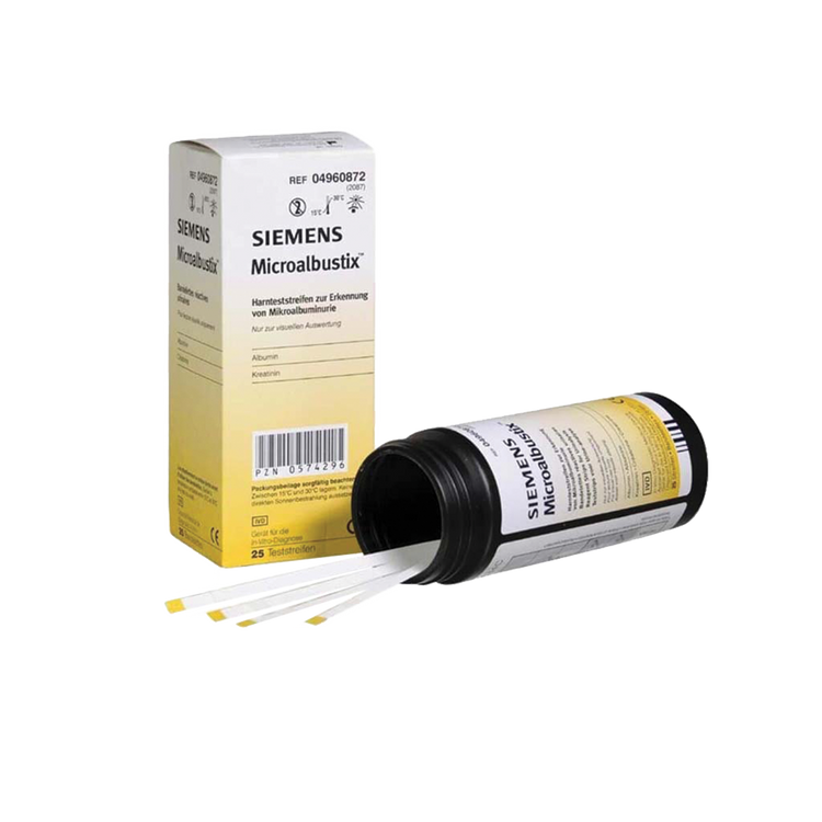Siemens Microalbustix Reagent Strips for Urinalysis