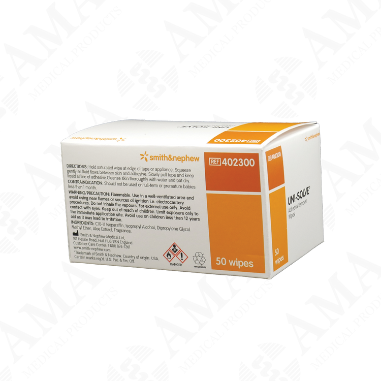 Smith & Nephew Uni Solve Adhesive Remover Wipe
