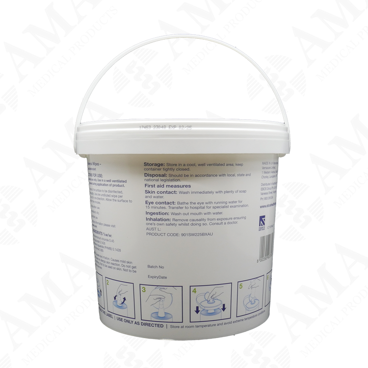 Vernacare Tuffie 5 Universal Sanitising, Cleaning & Disinfectant Wipe Alcohol Free