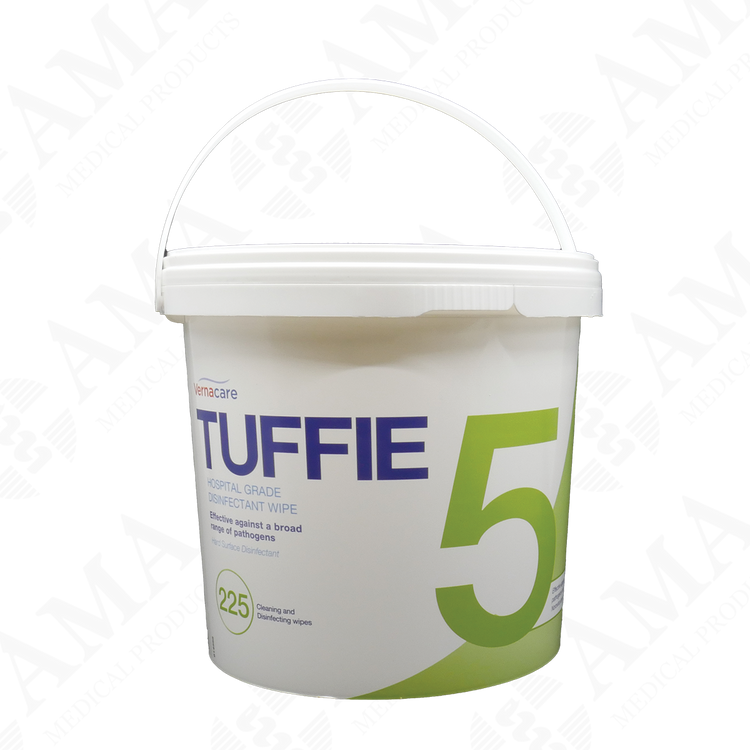 Vernacare Tuffie 5 Universal Sanitising, Cleaning & Disinfectant Wipe Alcohol Free