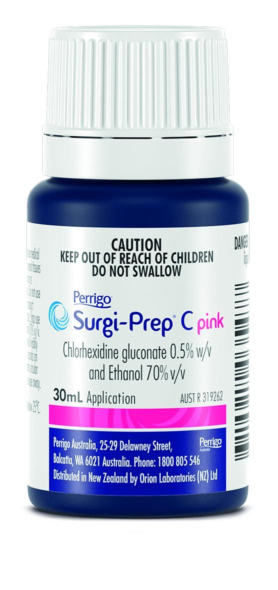 Surgi-Prep C Pink Chlorhexidine Gluconate 0.5% & Ethanol 70%