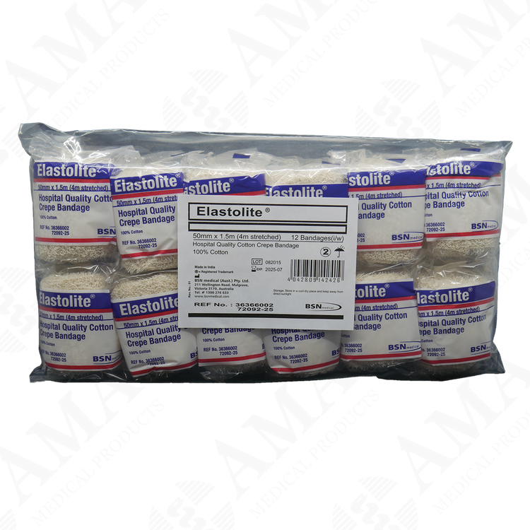 Elastolite Medium Weight Crepe Bandage White (Various Sizes)