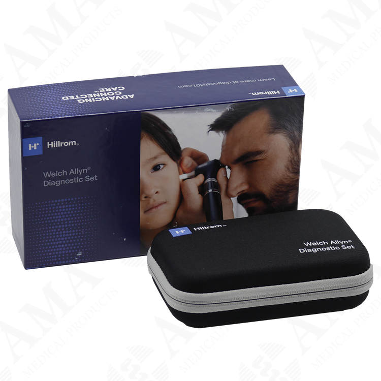 Hillrom Welch Allyn 71-SM2LXU Portable Diagnostic Set LED Coaxial Ophthalmoscope, MacroView Basic, Li-Ion Basic Power Handle USB