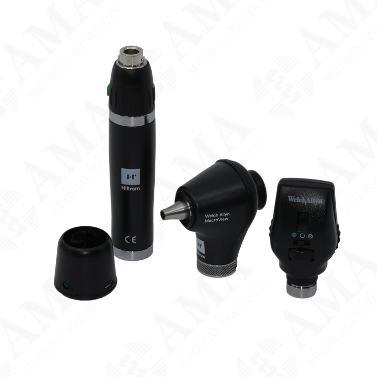 Hillrom Welch Allyn 71-SM2LXU Portable Diagnostic Set LED Coaxial Ophthalmoscope, MacroView Basic, Li-Ion Basic Power Handle USB